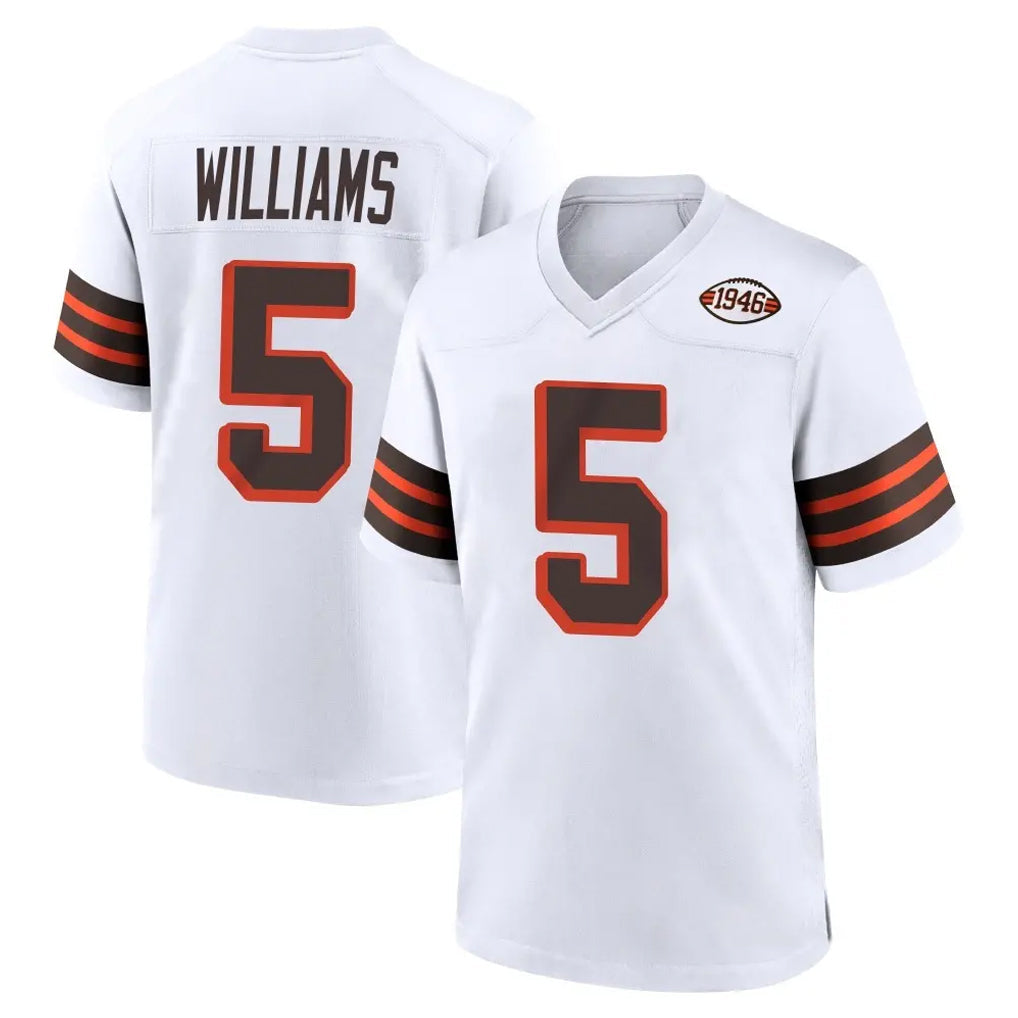 My Store C.Browns #5 Quincy Williams Player White Alternate Home Game Stitched Jerseys