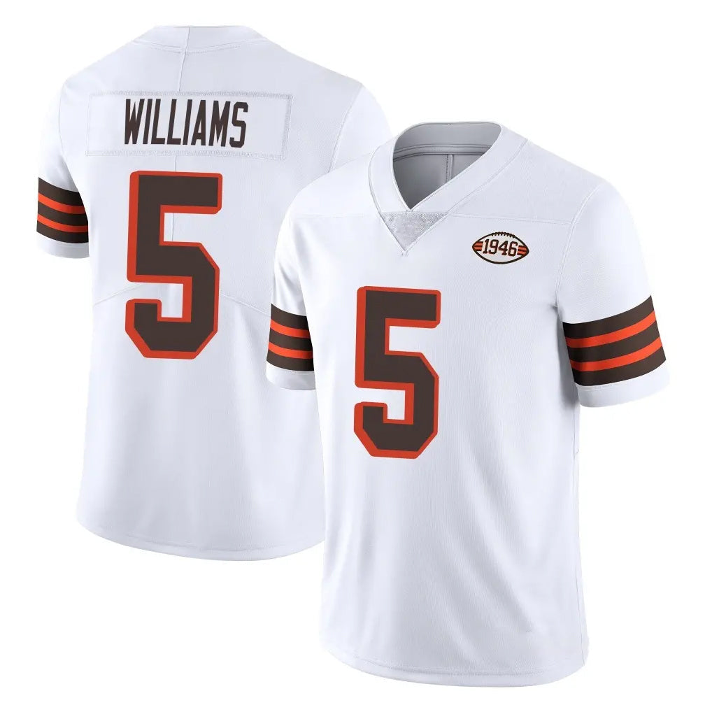My Store C.Browns #5 Quincy Williams Player White Limited  Vapor 1946 Collection Alternate Game Stitched Jerseys