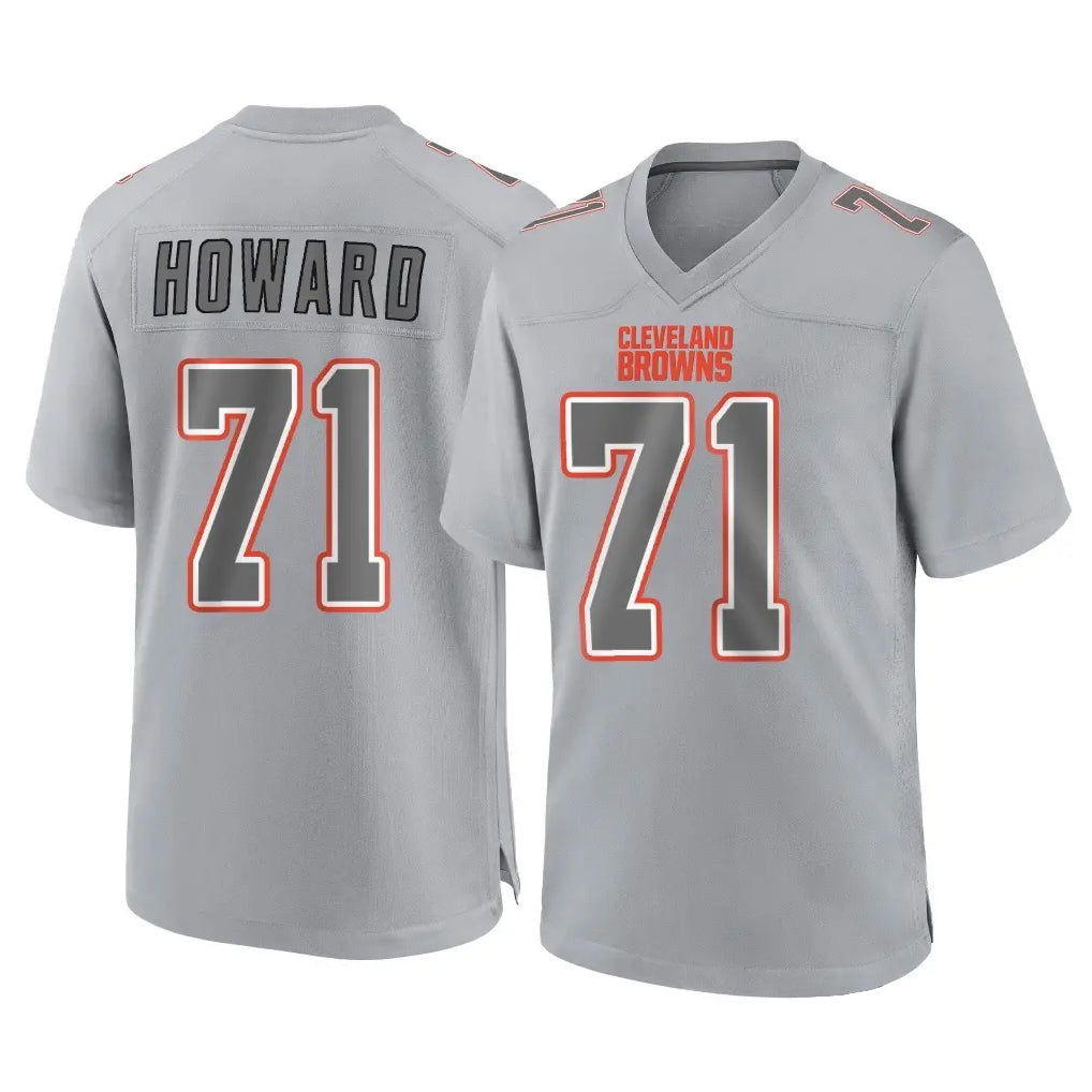 My Store C.Browns #71 Tytus Howard Player Gray Atmosphere Fashion Game Stitched Jerseys