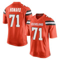 My Store C.Browns #71 Tytus Howard Player Orange Home Game Stitched Jerseys