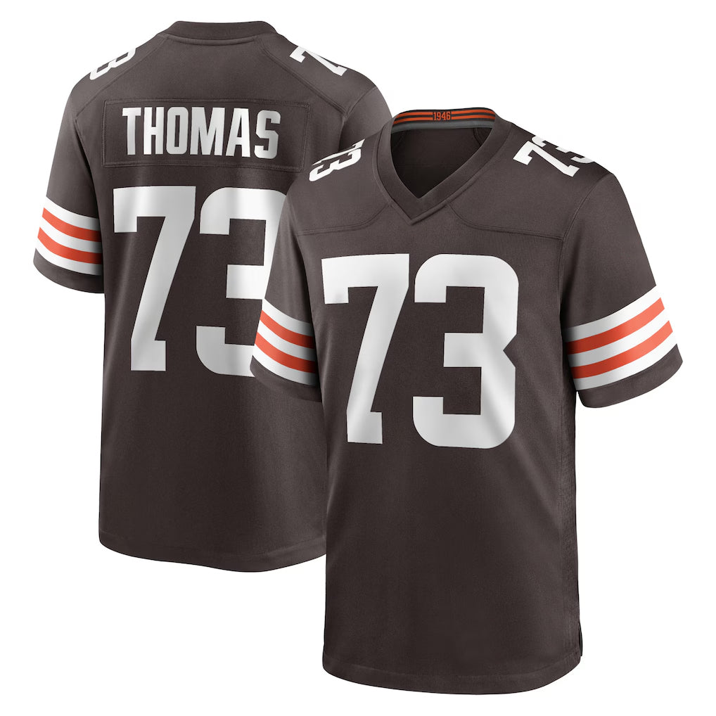 My Store C.Browns #73 Joe Thomas Player Brown Home Game Stitched Jerseys