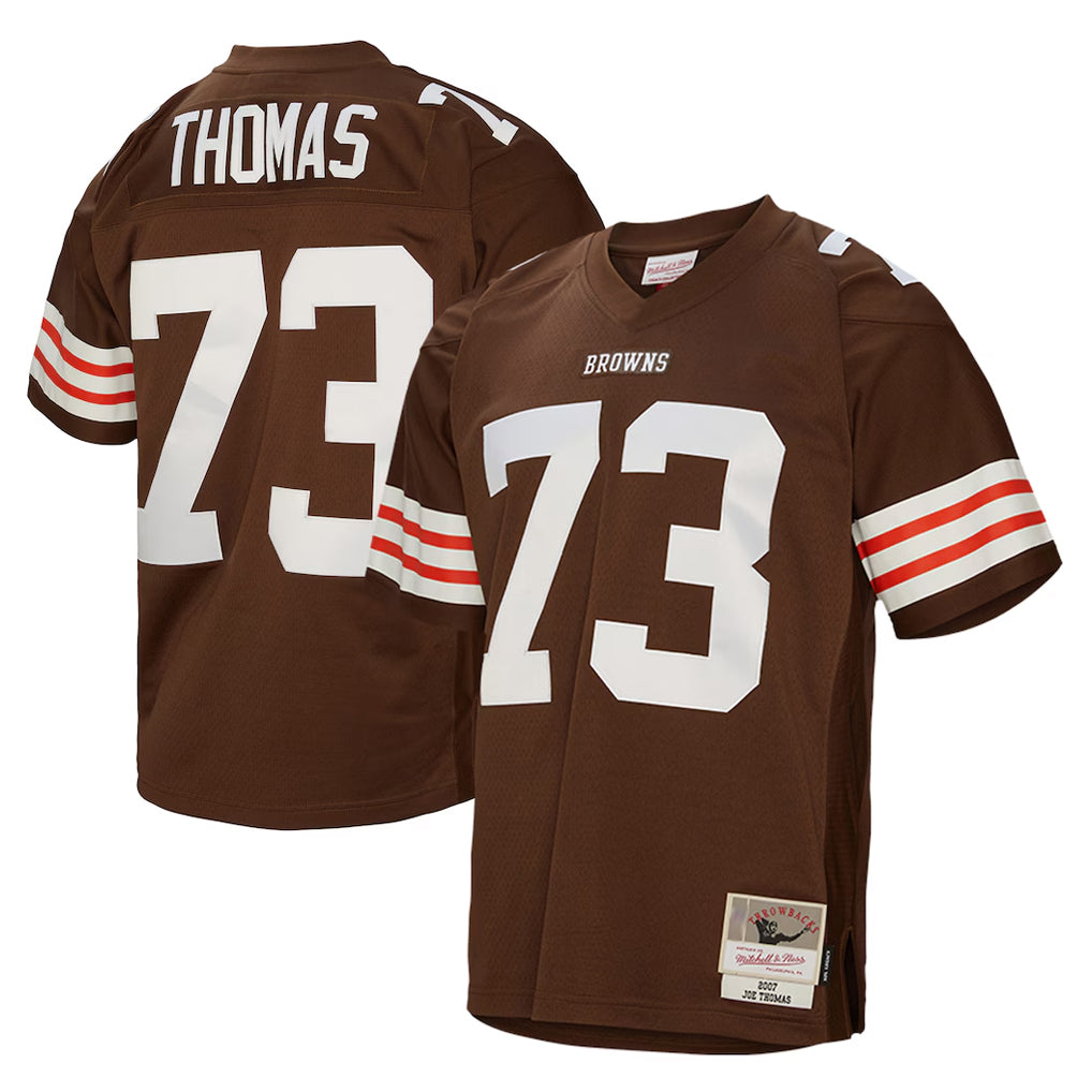 My Store C.Browns #73 Joe Thomas Player Brown Mitchell & Ness 1963 Throwback Stitched Jerseys