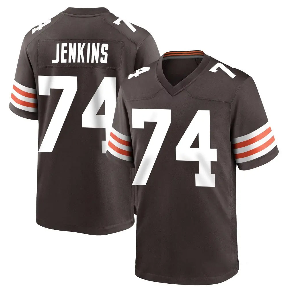 My Store C.Browns #74 Elgton Jenkins Player Brown Home Game Stitched Jerseys