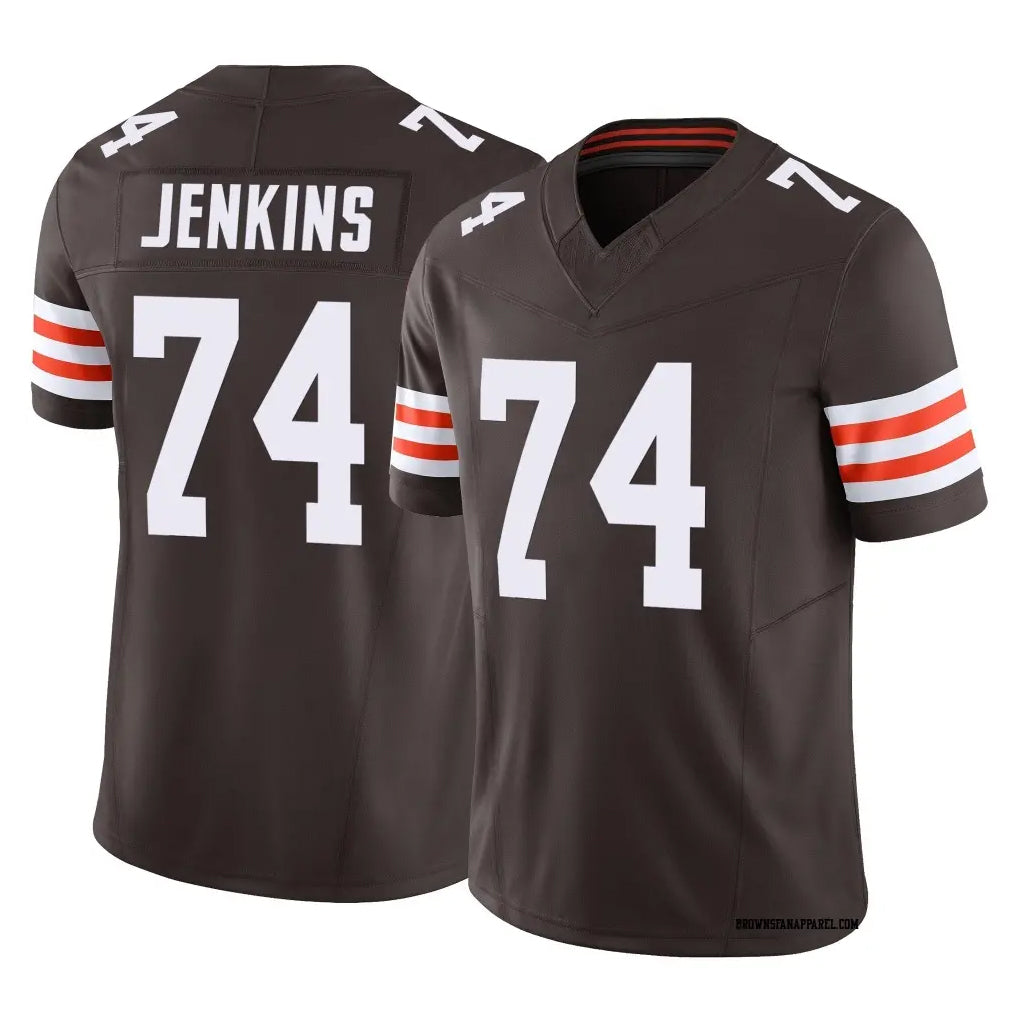 My Store C.Browns #74 Elgton Jenkins Player Brown Vapor F.U.S.E. Limited Home Game Stitched Jerseys
