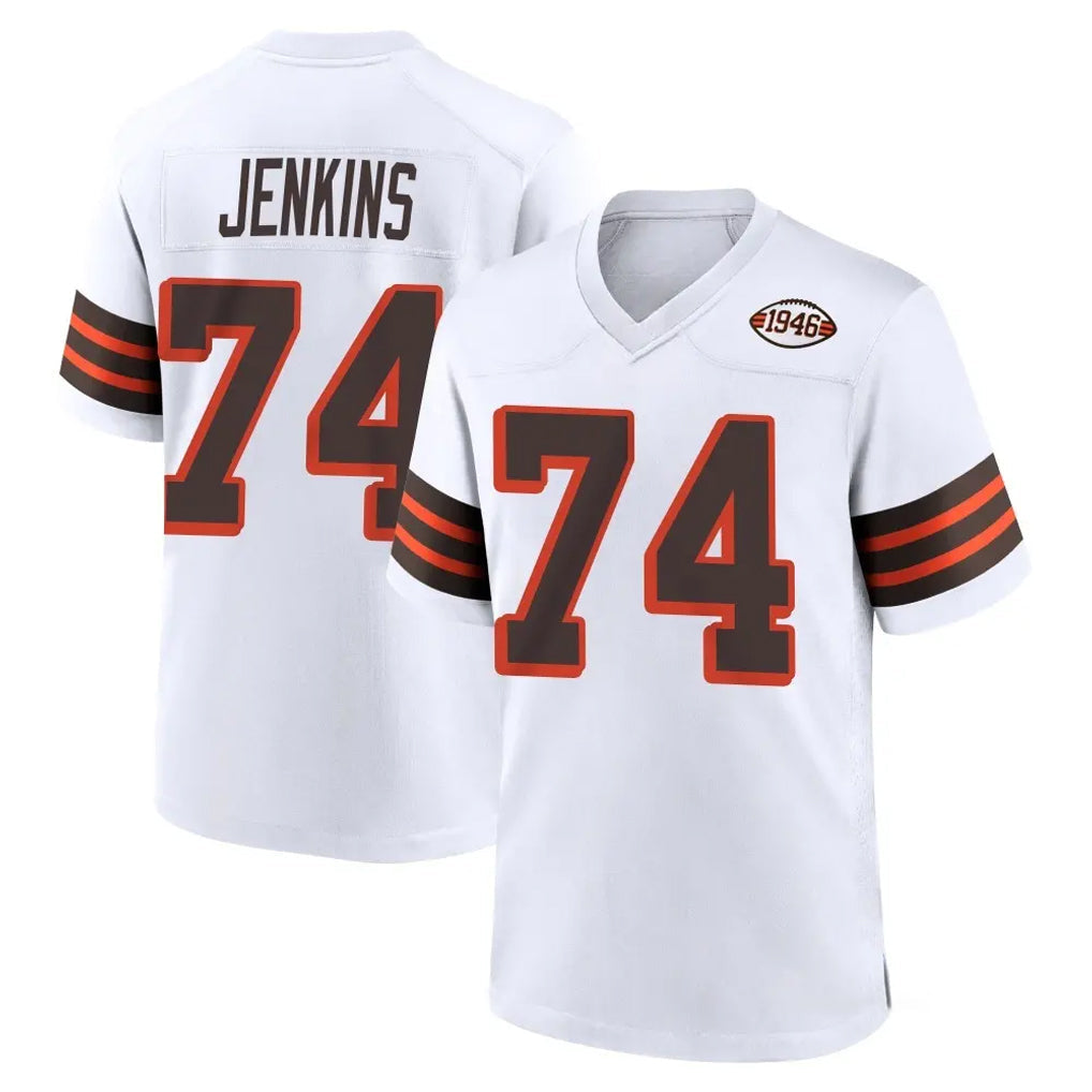 My Store C.Browns #74 Elgton Jenkins Player White Alternate Home Game Stitched Jerseys