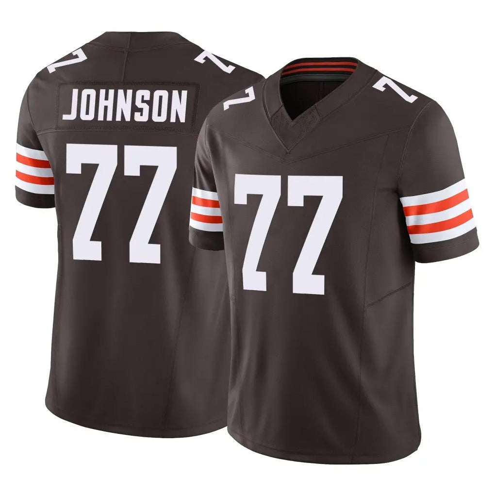 My Store C.Browns #77 Zion Johnson Player Brown Vapor F.U.S.E. Limited Home Game Stitched Jerseys