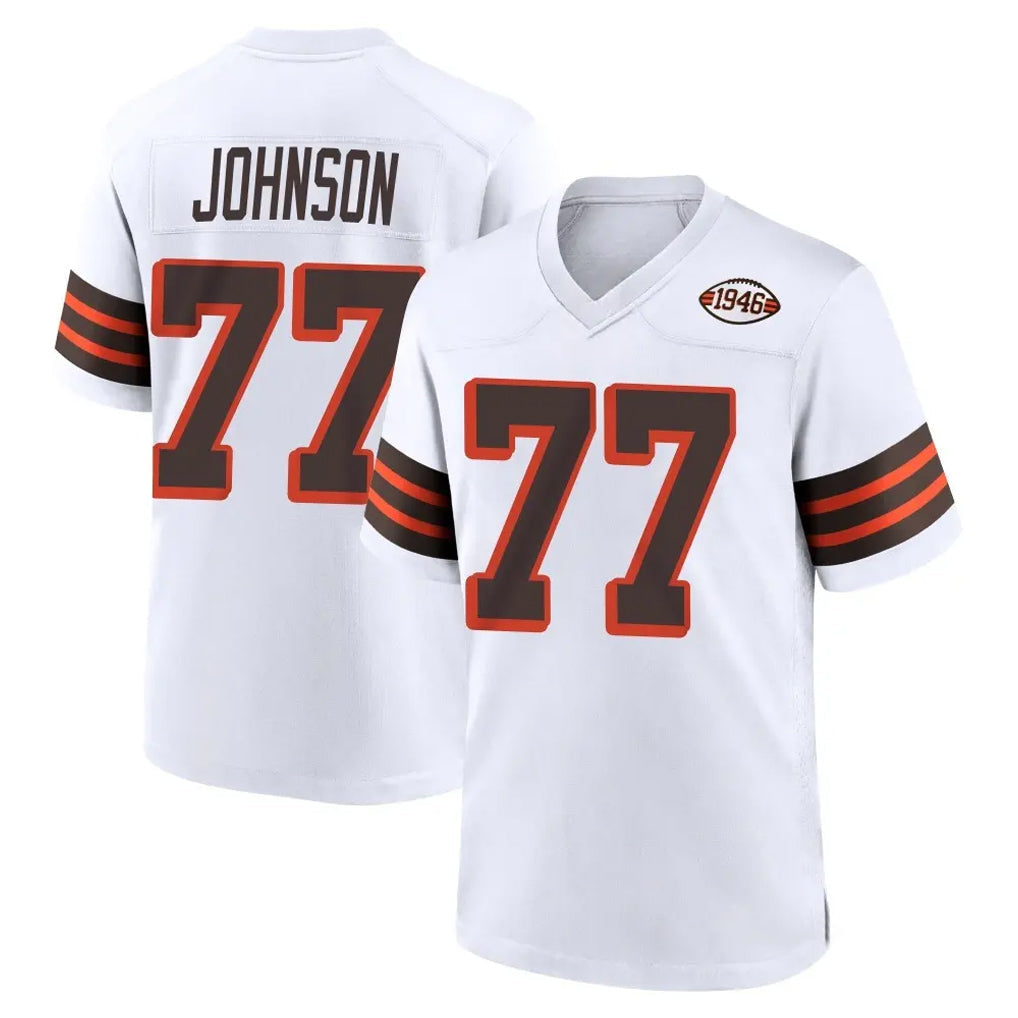My Store C.Browns #77 Zion Johnson Player White Alternate Home Game Stitched Jerseys