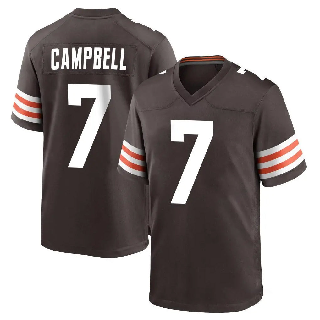 My Store C.Browns #7 Tyson Campbell Player Brown Home Game Stitched Jerseys
