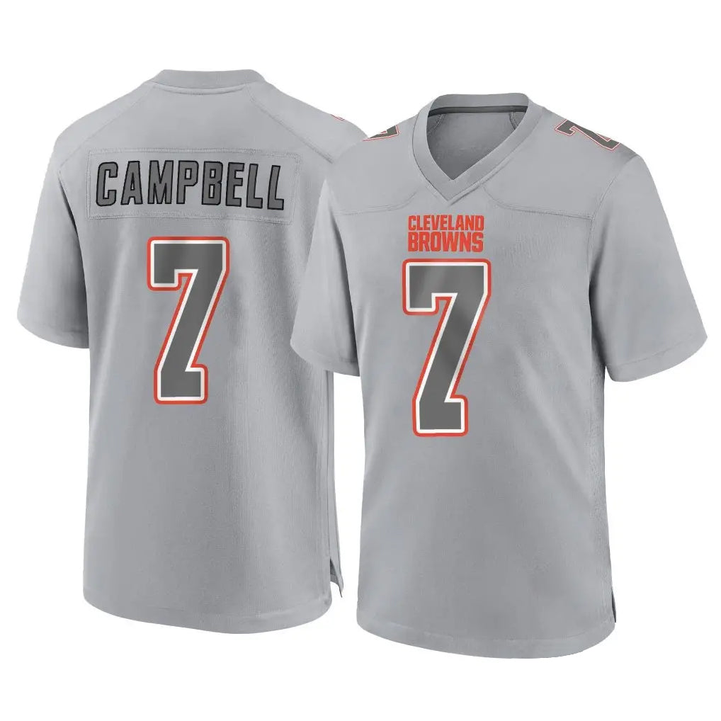 My Store C.Browns #7 Tyson Campbell Player Gray Atmosphere Fashion Game Stitched Jerseys