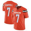 My Store C.Browns #7 Tyson Campbell Player Orange Alternate Vapor Untouchable Limited Home Game Stitched Jerseys