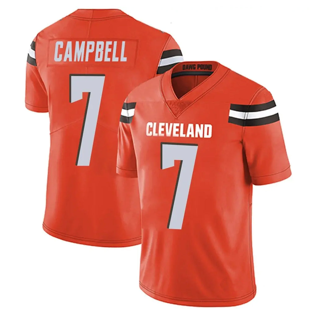 My Store C.Browns #7 Tyson Campbell Player Orange Alternate Vapor Untouchable Limited Home Game Stitched Jerseys