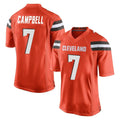 My Store C.Browns #7 Tyson Campbell Player Orange Home Game Stitched Jerseys