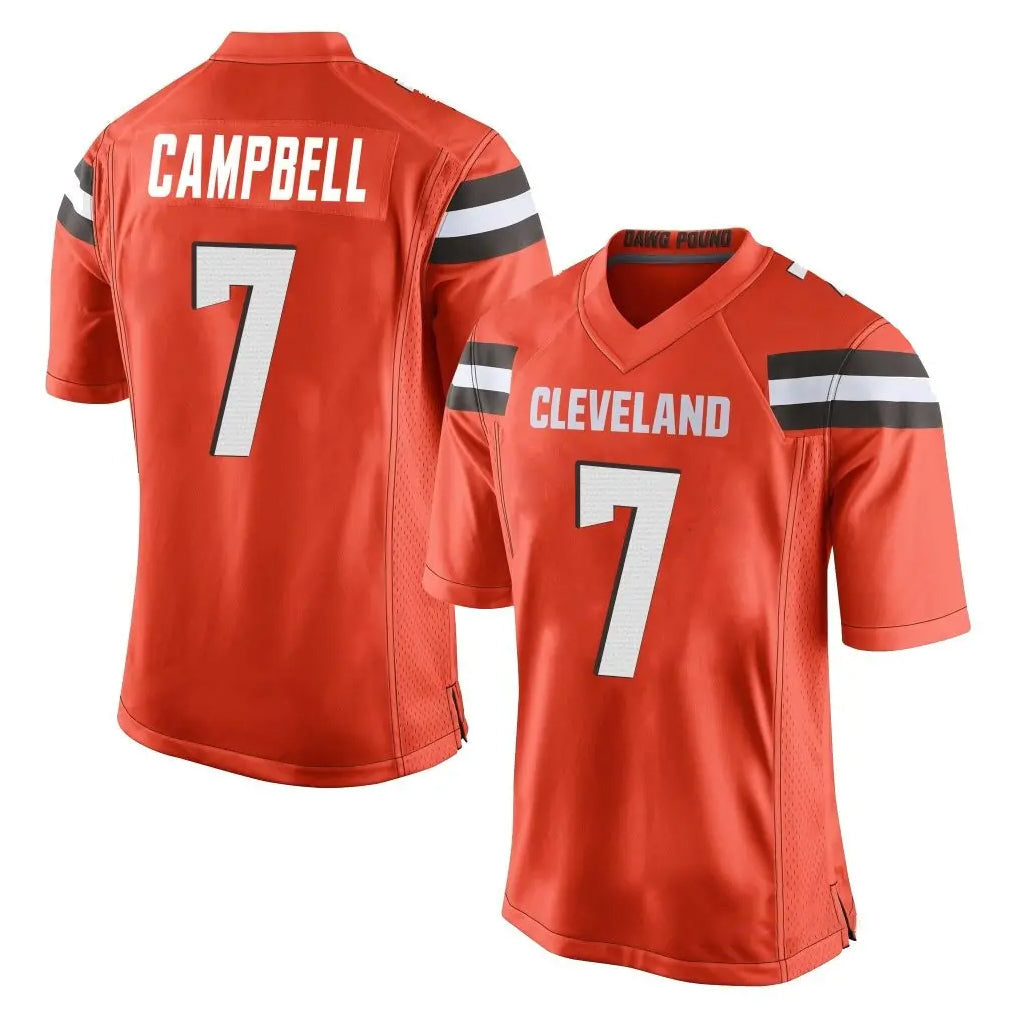 My Store C.Browns #7 Tyson Campbell Player Orange Home Game Stitched Jerseys