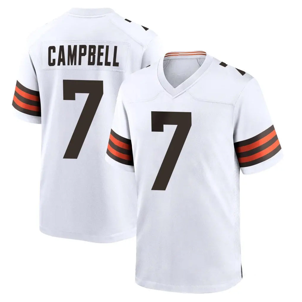My Store C.Browns #7 Tyson Campbell Player White Home Game Stitched Jerseys