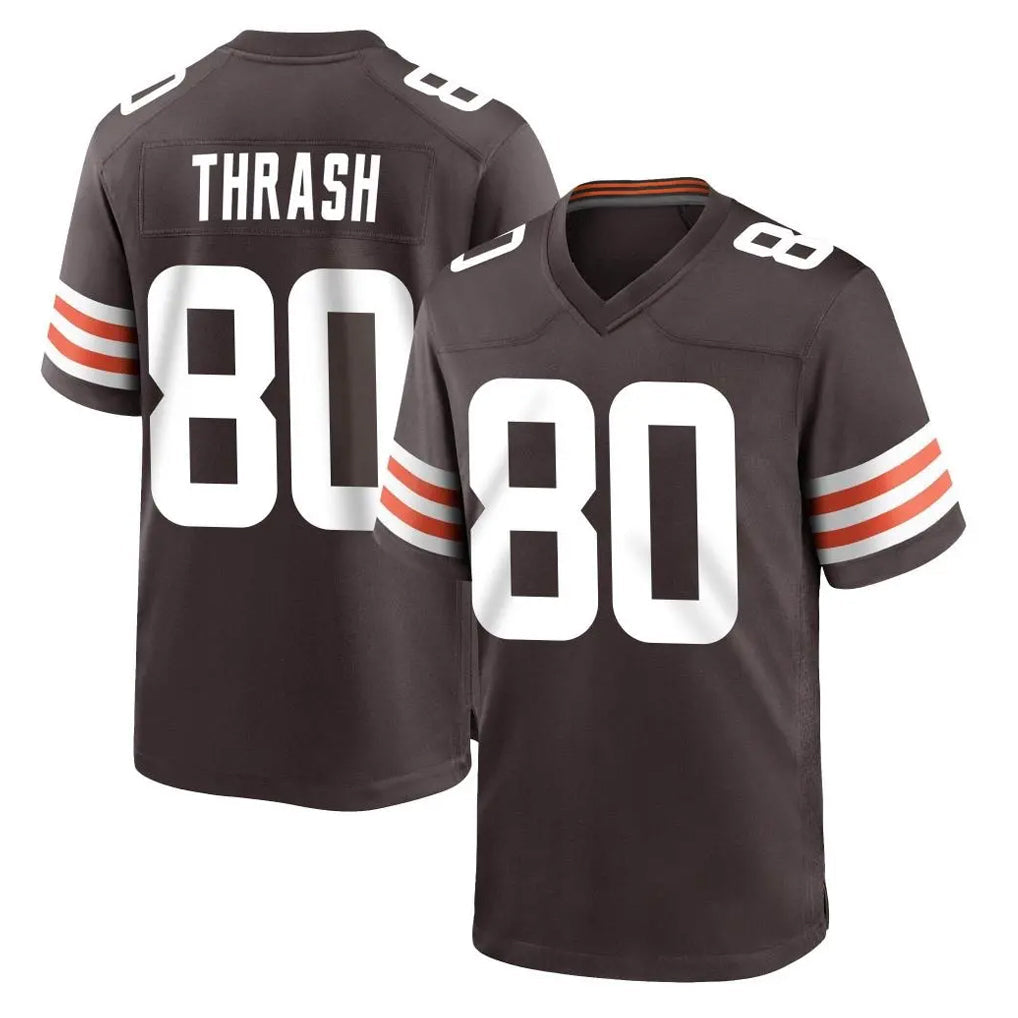 My Store C.Browns #80 Jamari Thrash Player Brown Home Game Stitched Jerseys