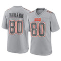 My Store C.Browns #80 Jamari Thrash Player Gray Atmosphere Fashion Game Stitched Jerseys