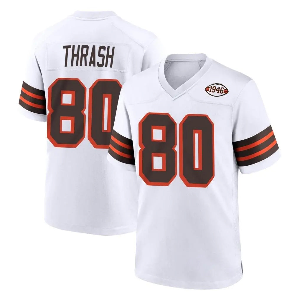 My Store C.Browns #80 Jamari Thrash Player White Alternate Home Game Stitched Jerseys