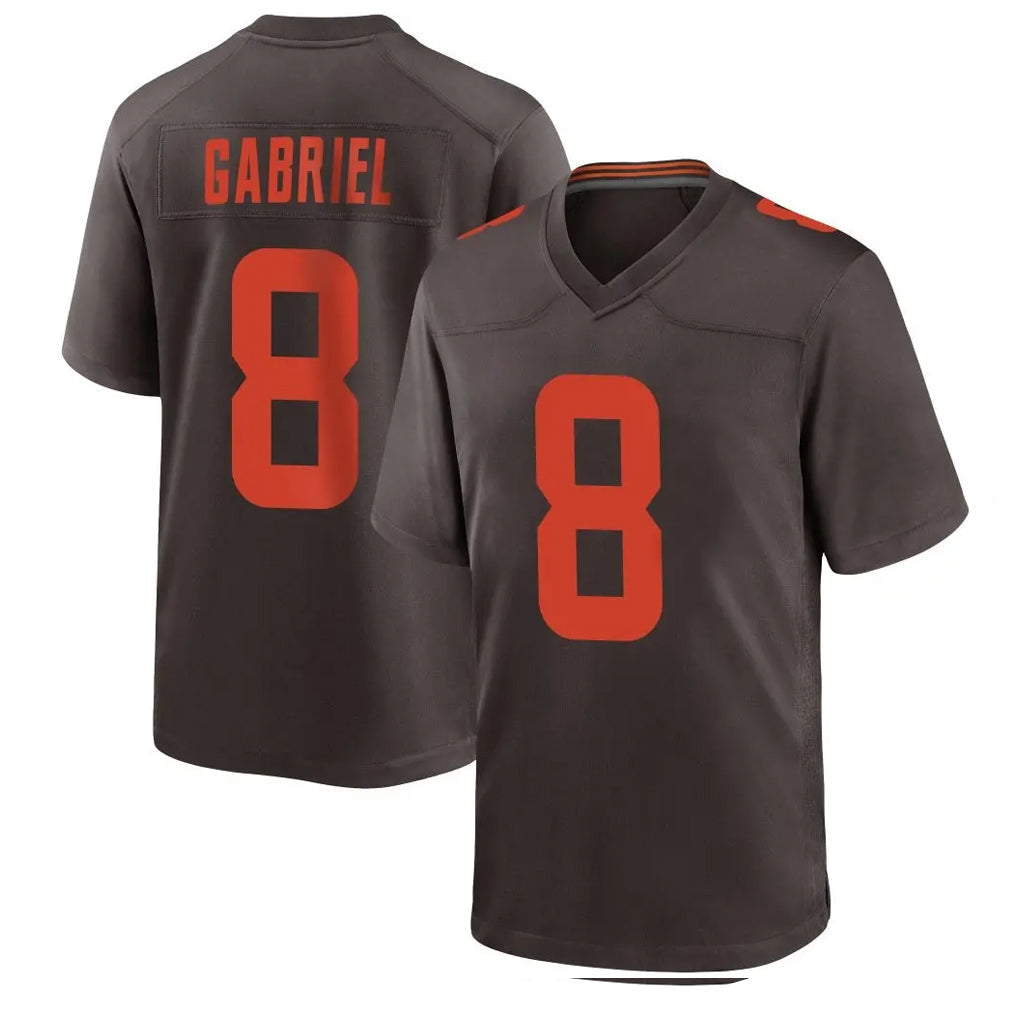My Store C.Browns #8 Dillon Gabriel Player Brown Alternate Home Game Stitched Jerseys