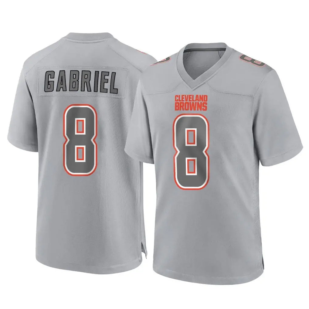 My Store C.Browns #8 Dillon Gabriel Player Gray Atmosphere Fashion Game Stitched Jerseys