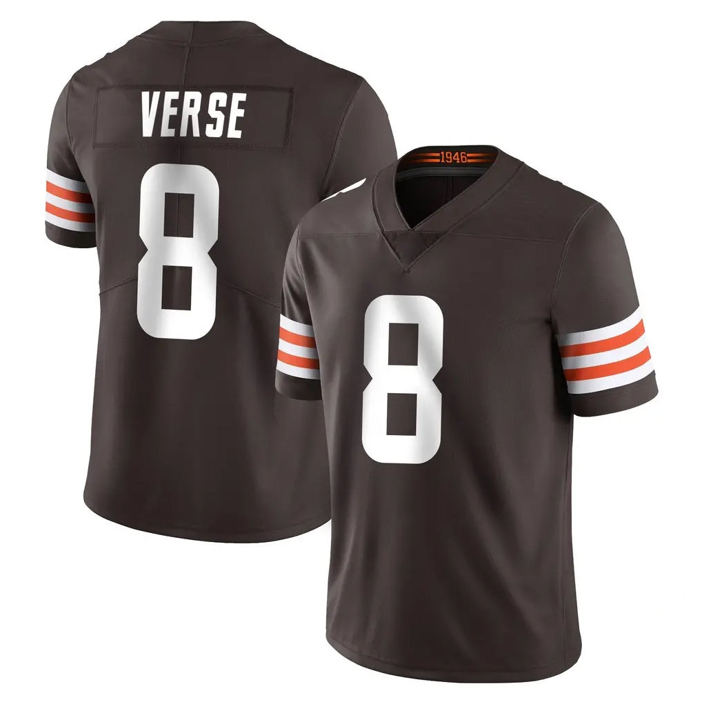 My Store C.Browns #8 Jared Verse Player Brown Color Vapor Untouchable Limited Home Game Stitched Jerseys