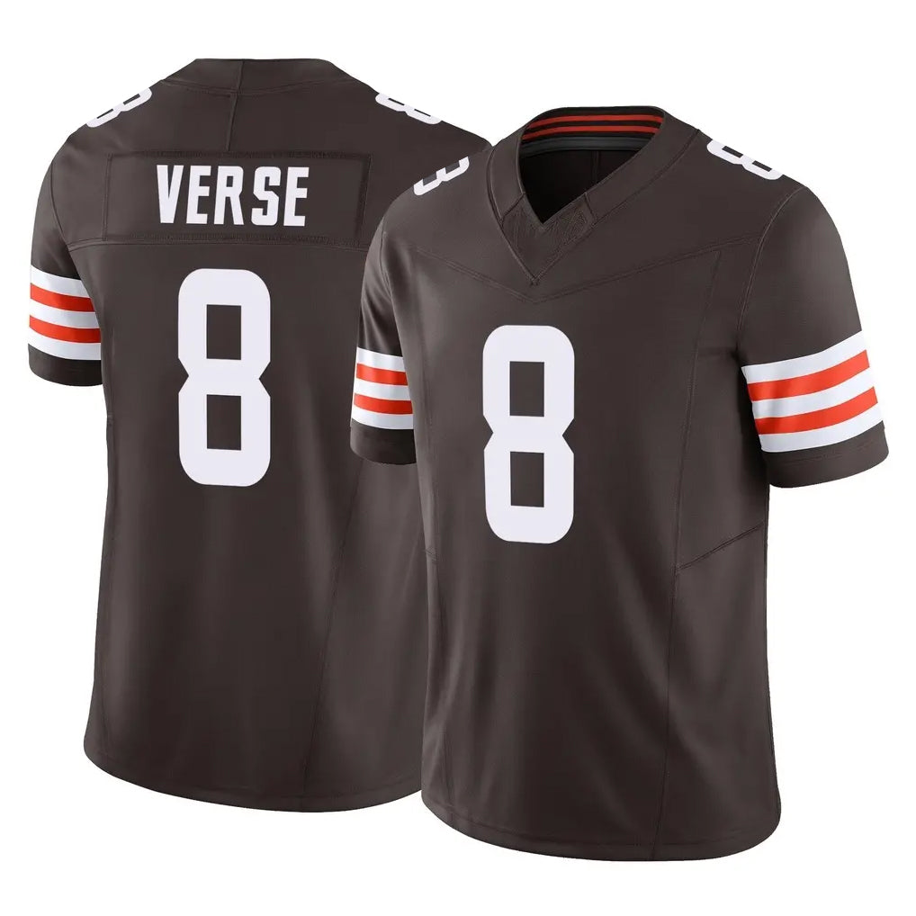 My Store C.Browns #8 Jared Verse Player Brown Vapor F.U.S.E. Limited Home Game Stitched Jerseys