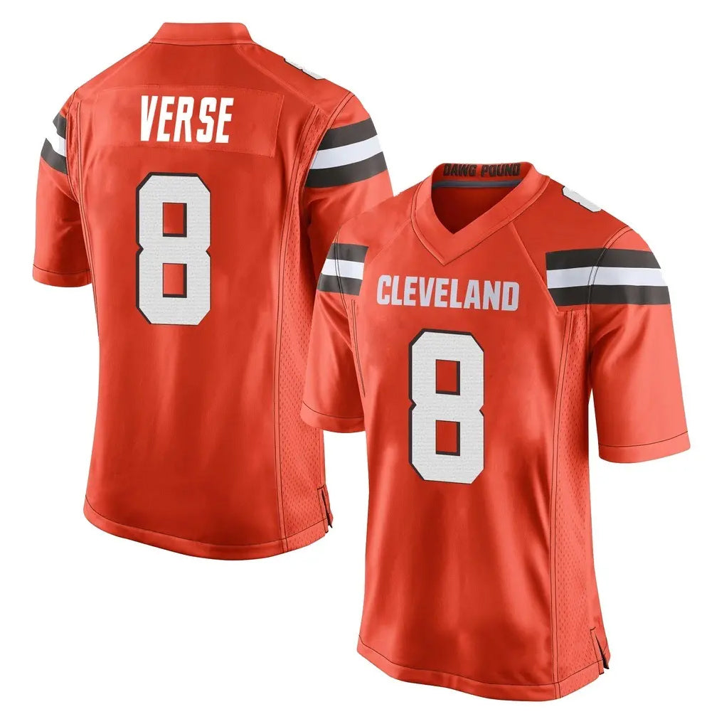 My Store C.Browns #8 Jared Verse Player Orange Home Game Stitched Jerseys