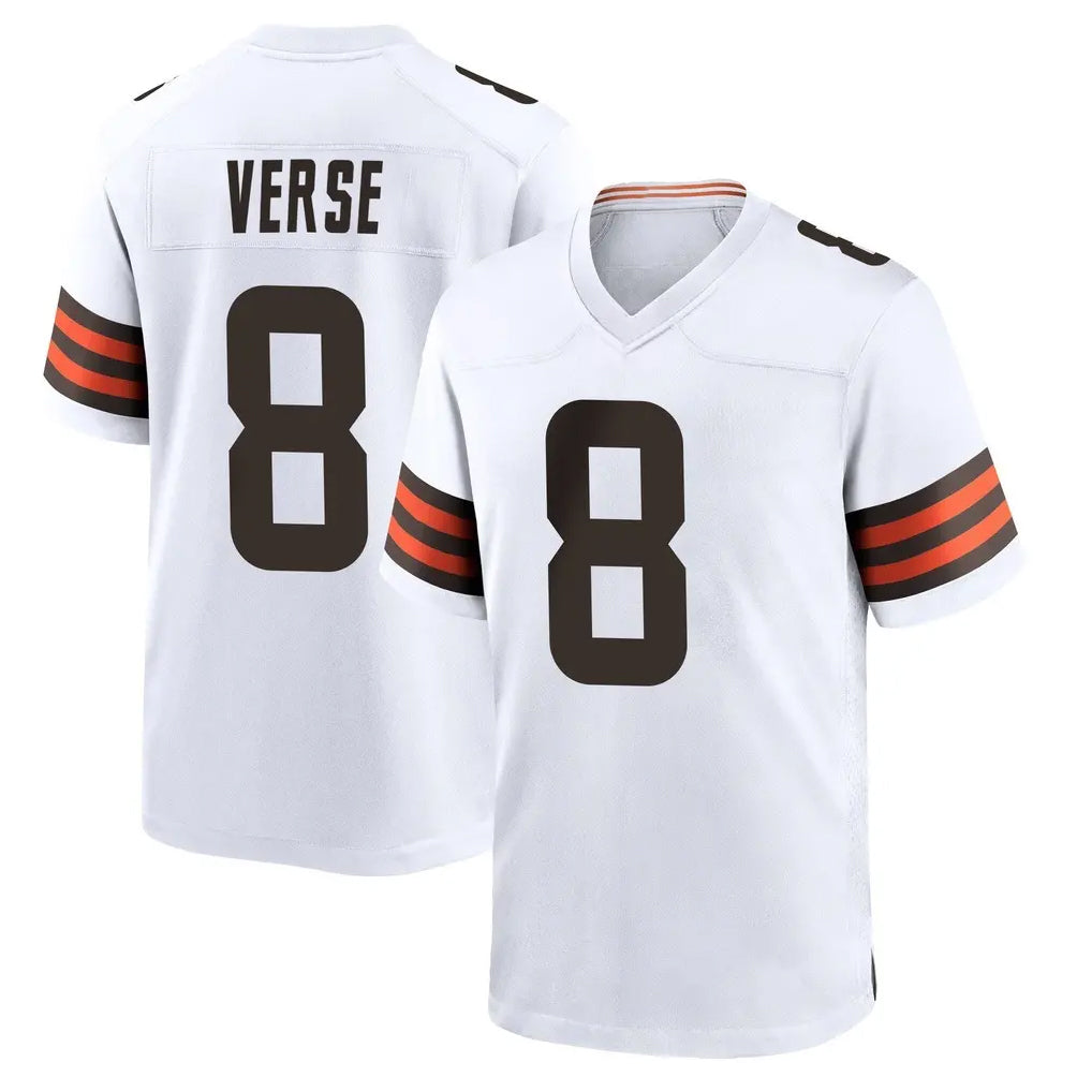 My Store C.Browns #8 Jared Verse Player White Home Game Stitched Jerseys