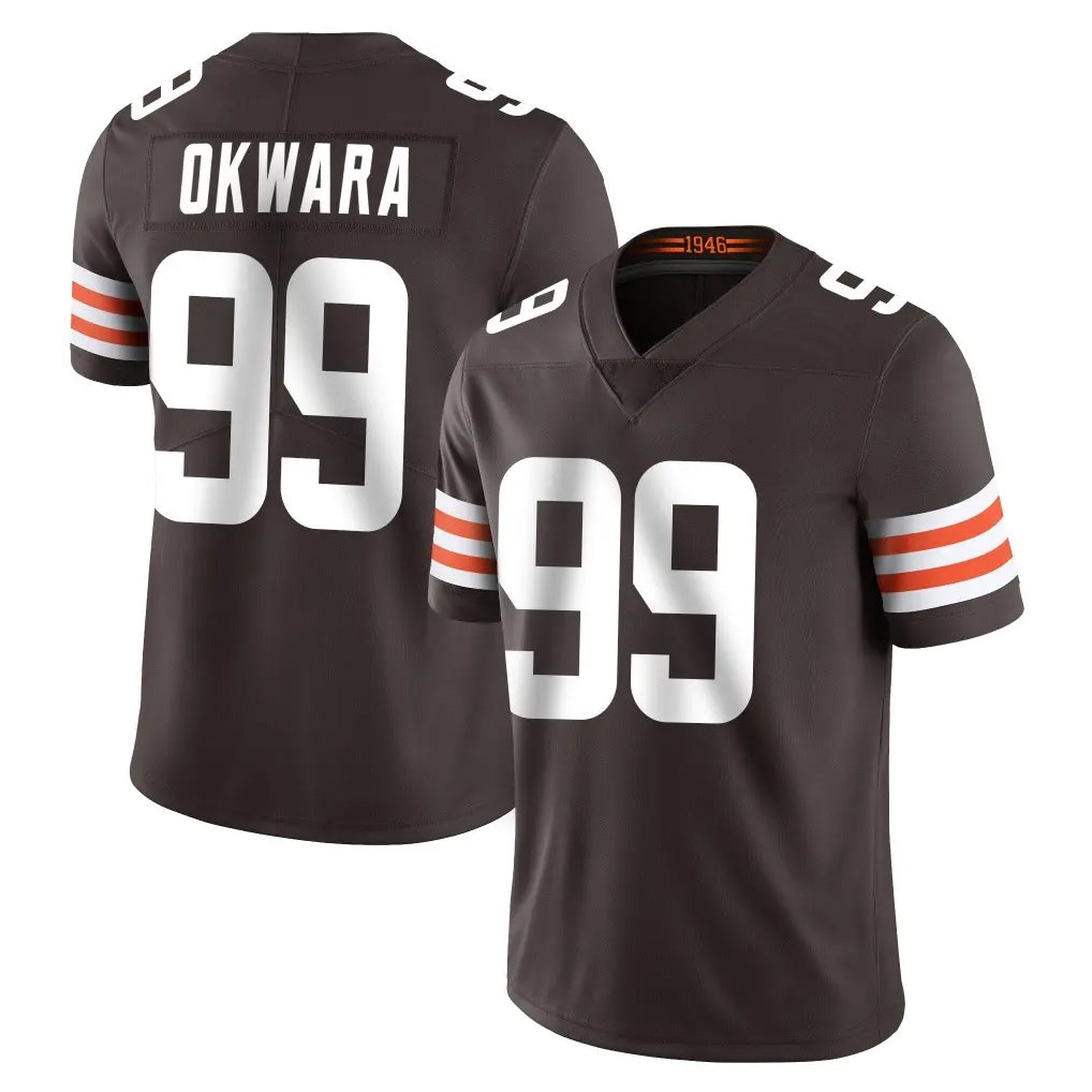 My Store C.Browns #99 Julian Okwara Player Brown Color Vapor Untouchable Limited Home Game Stitched Jerseys