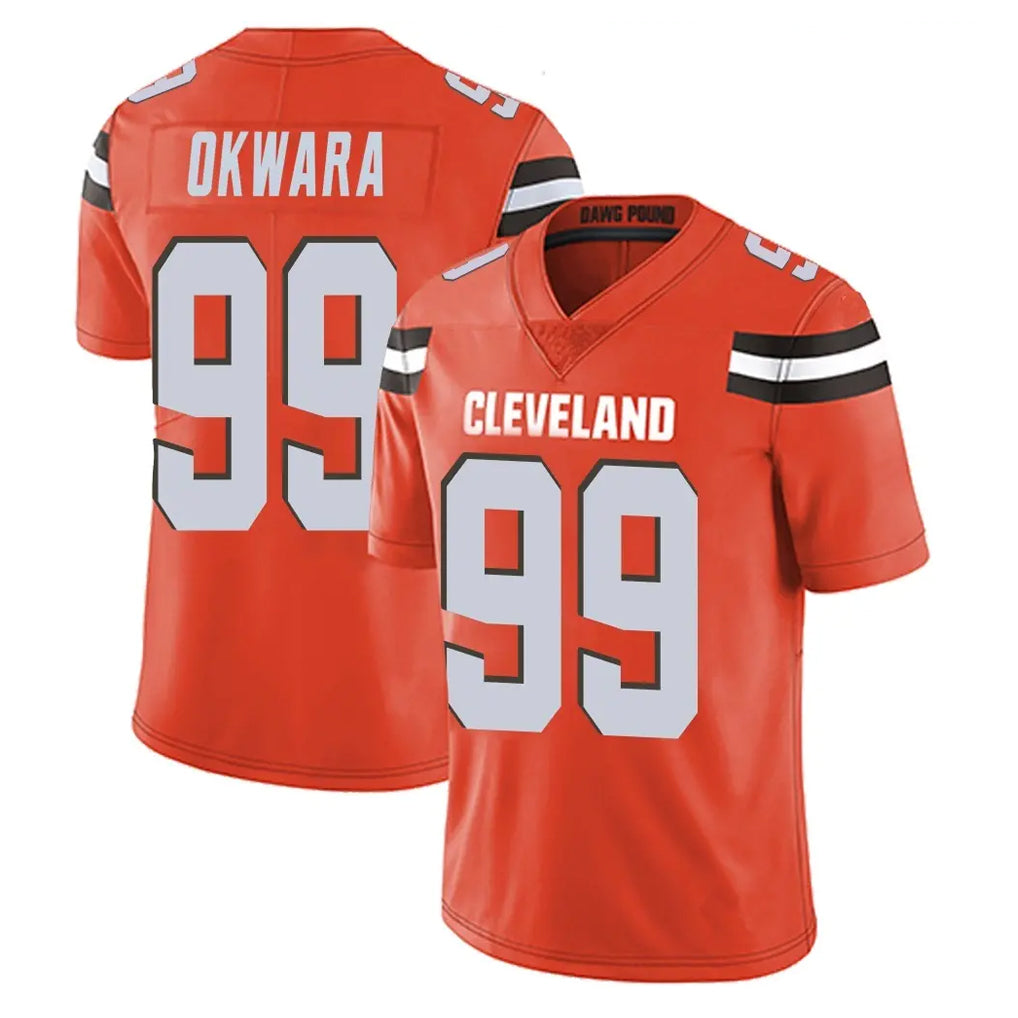 My Store C.Browns #99 Julian Okwara Player Orange Alternate Vapor Untouchable Limited Home Game Stitched Jerseys