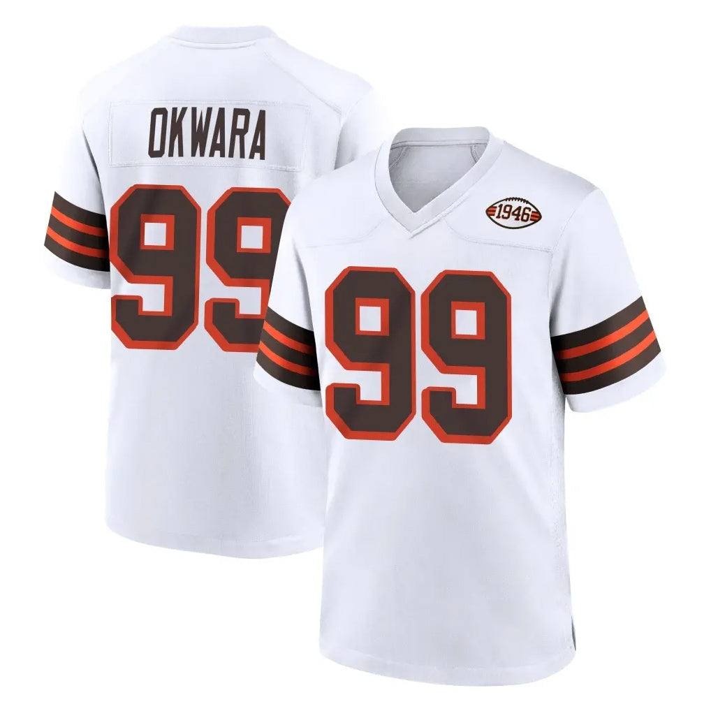 My Store C.Browns #99 Julian Okwara Player White Alternate Home Game Stitched Jerseys