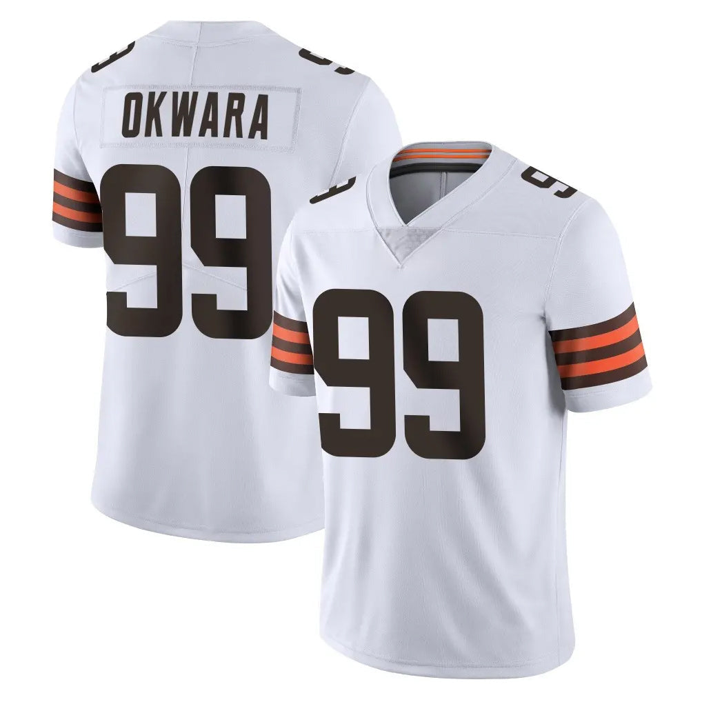 My Store C.Browns #99 Julian Okwara Player White Vapor Untouchable Limited Home Game Stitched Jerseys
