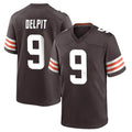 My Store C.Browns #9 Grant Delpit Player Brown Home Game Stitched Jerseys