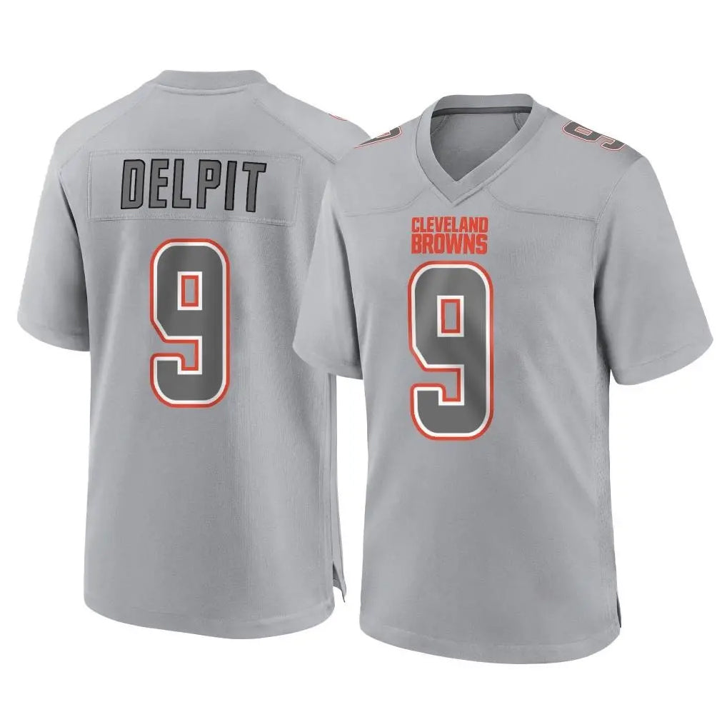 My Store C.Browns #9 Grant Delpit Player Gray Atmosphere Fashion Game Stitched Jerseys