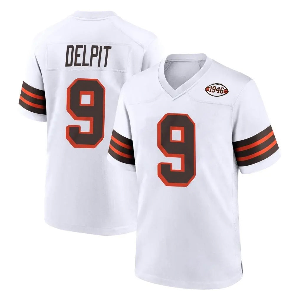 My Store C.Browns #9 Grant Delpit Player White Alternate Home Game Stitched Jerseys