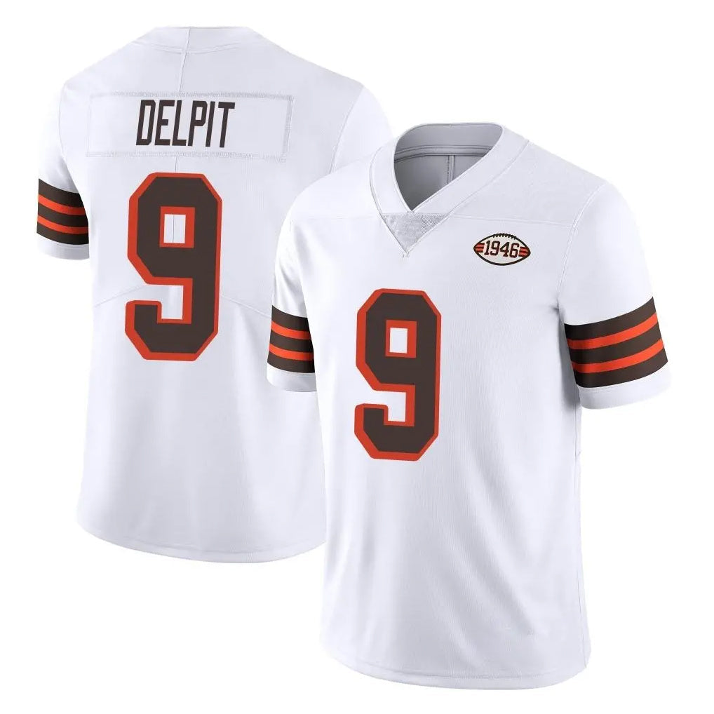 My Store C.Browns #9 Grant Delpit Player White Limited  Vapor 1946 Collection Alternate Game Stitched Jerseys