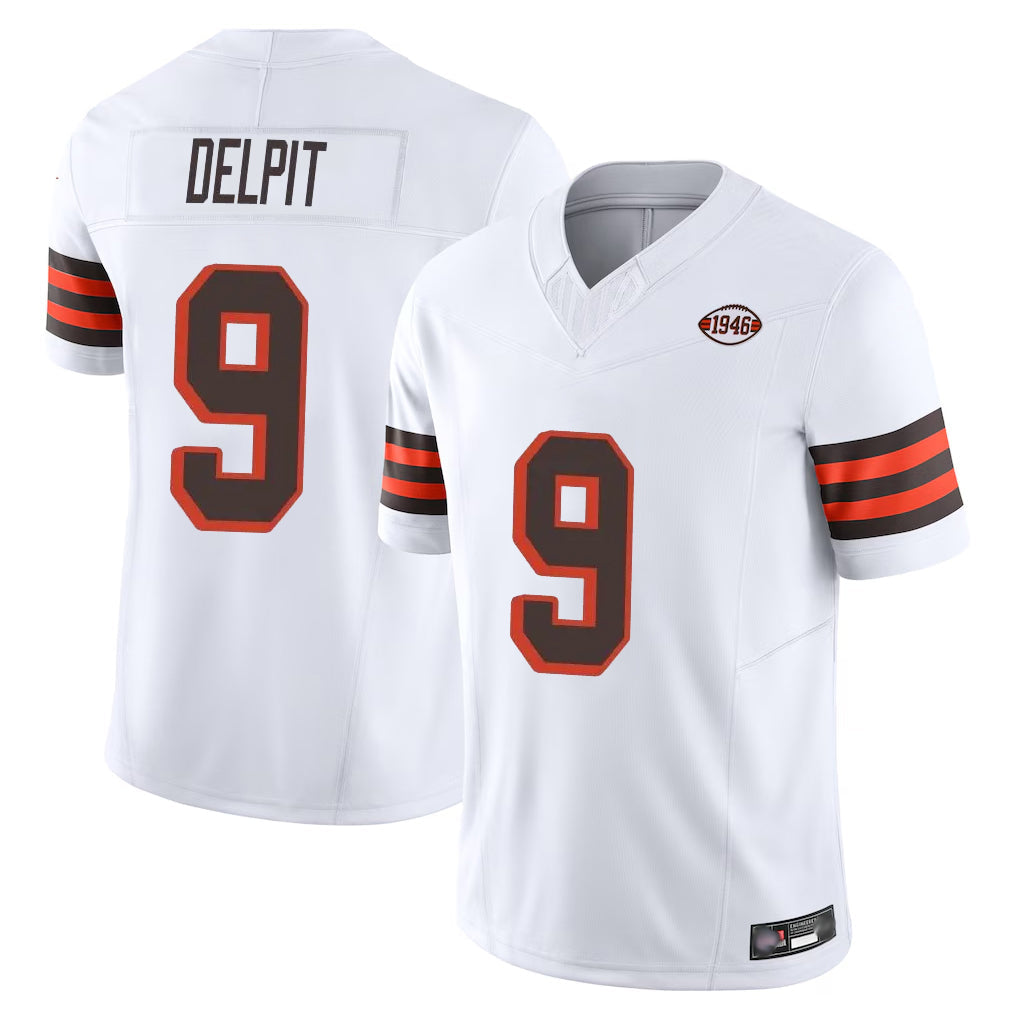 My Store C.Browns #9 Grant Delpit Player White Limited Vapor F.U.S.E. Alternate Game Stitched Jerseys