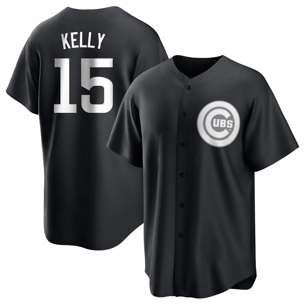 My Store C.Cubs #15 Carson Kelly Player Black Game Stitched Jerseys