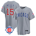 My Store C.Cubs #15 Carson Kelly Player Gray 150th Anniversary Home Game Stitched Jerseys