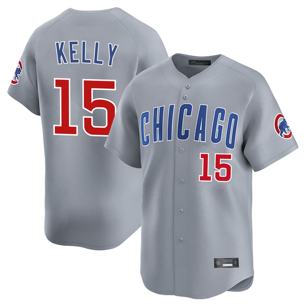 My Store C.Cubs #15 Carson Kelly Player Gray Road Limited Home Stitched Jerseys