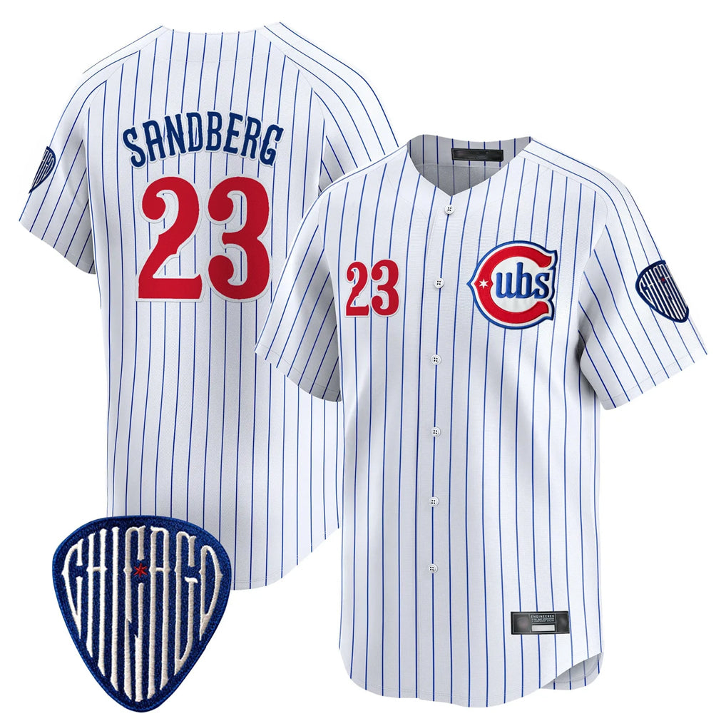 My Store C.Cubs #23 Ryne Sandberg Player White Pinstripe Vapor Premier Limited Home Stitched Jerseys