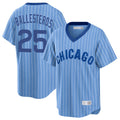 My Store C.Cubs #25 Mois¡§|s Ballesteros Player Blue T-shirt Cooperstown Collection Limited Stitched Jerseys
