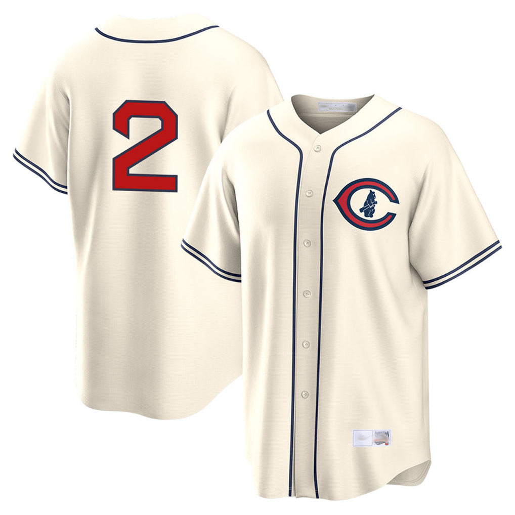 My Store C.Cubs #2 Nico Hoerner Player Cream Field of Dreams Home Game Stitched Jerseys