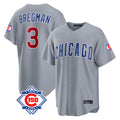 My Store C.Cubs #3 Alex Bregman Player Gray 150th Anniversary Home Game Stitched Jerseys
