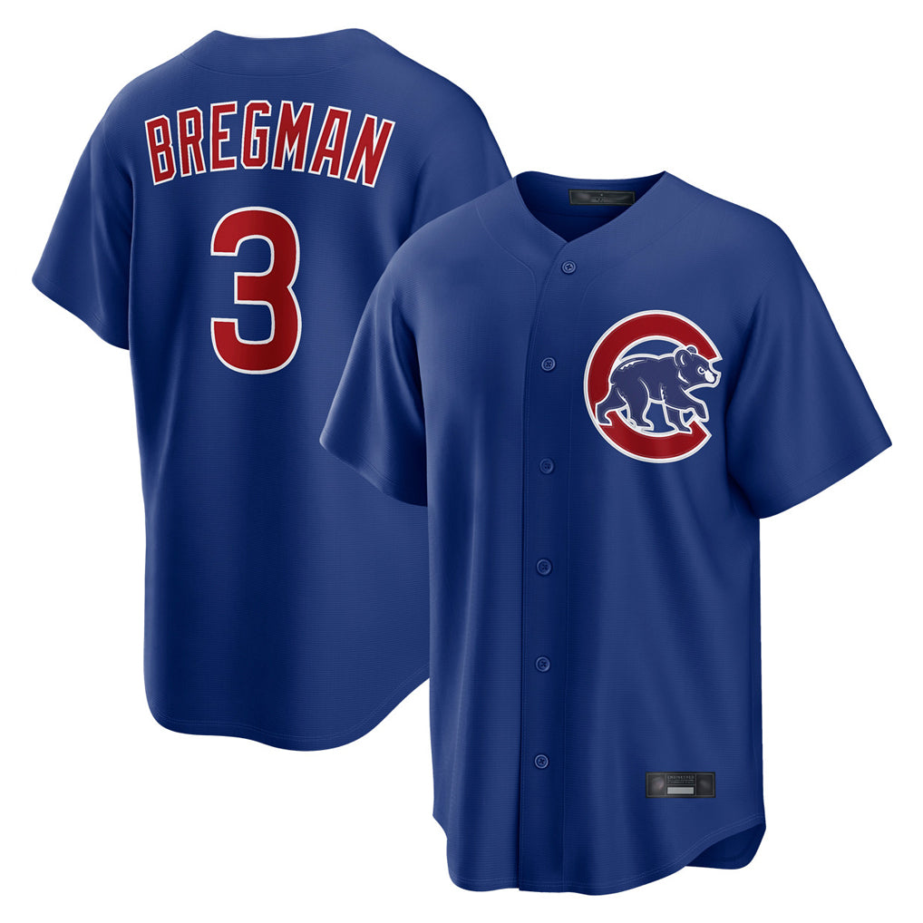 My Store C.Cubs #3 Alex Bregman Player Royal Home Game Stitched Jerseys