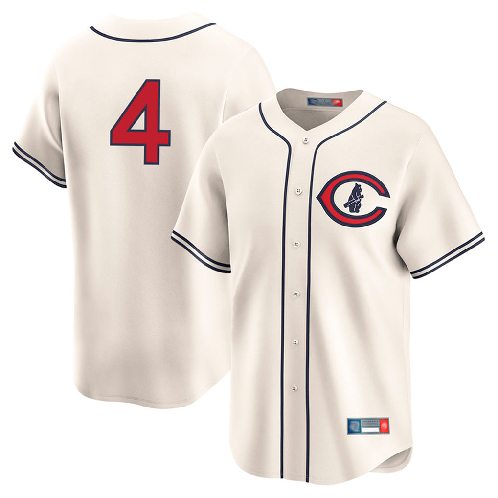 My Store C.Cubs #4 Pete Crow-Armstrong Player Cream Field of Dreams Limited Home Game Stitched Jerseys