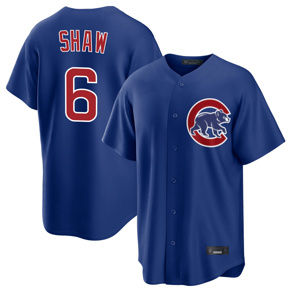 My Store C.Cubs #6 Matt Shaw Player Royal Home Game Stitched Jerseys