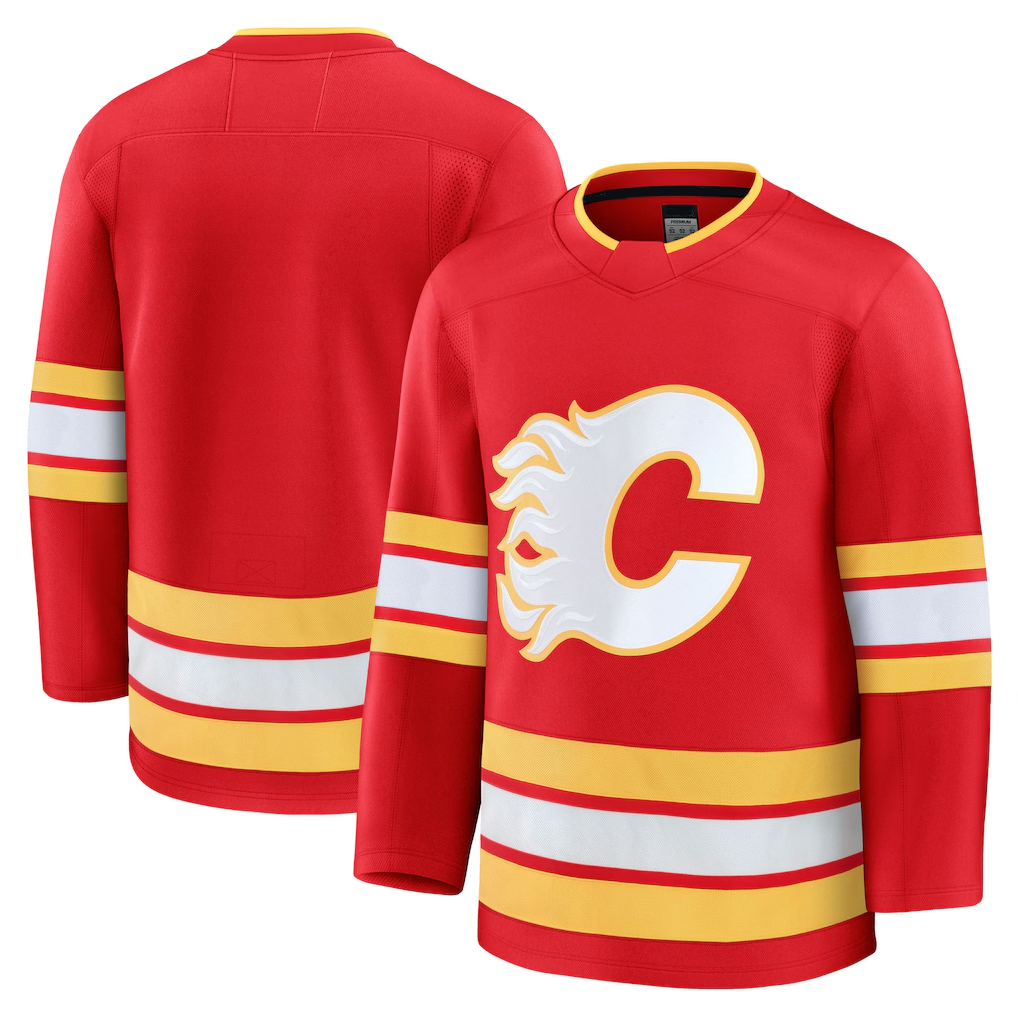 My Store C.Flames Red Home Premium Jerseys