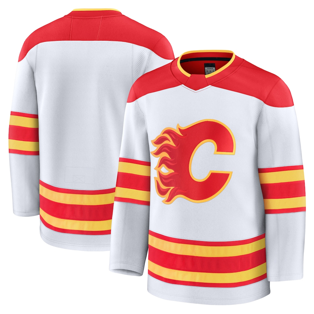 My Store C.Flames White Away Premium Jerseys