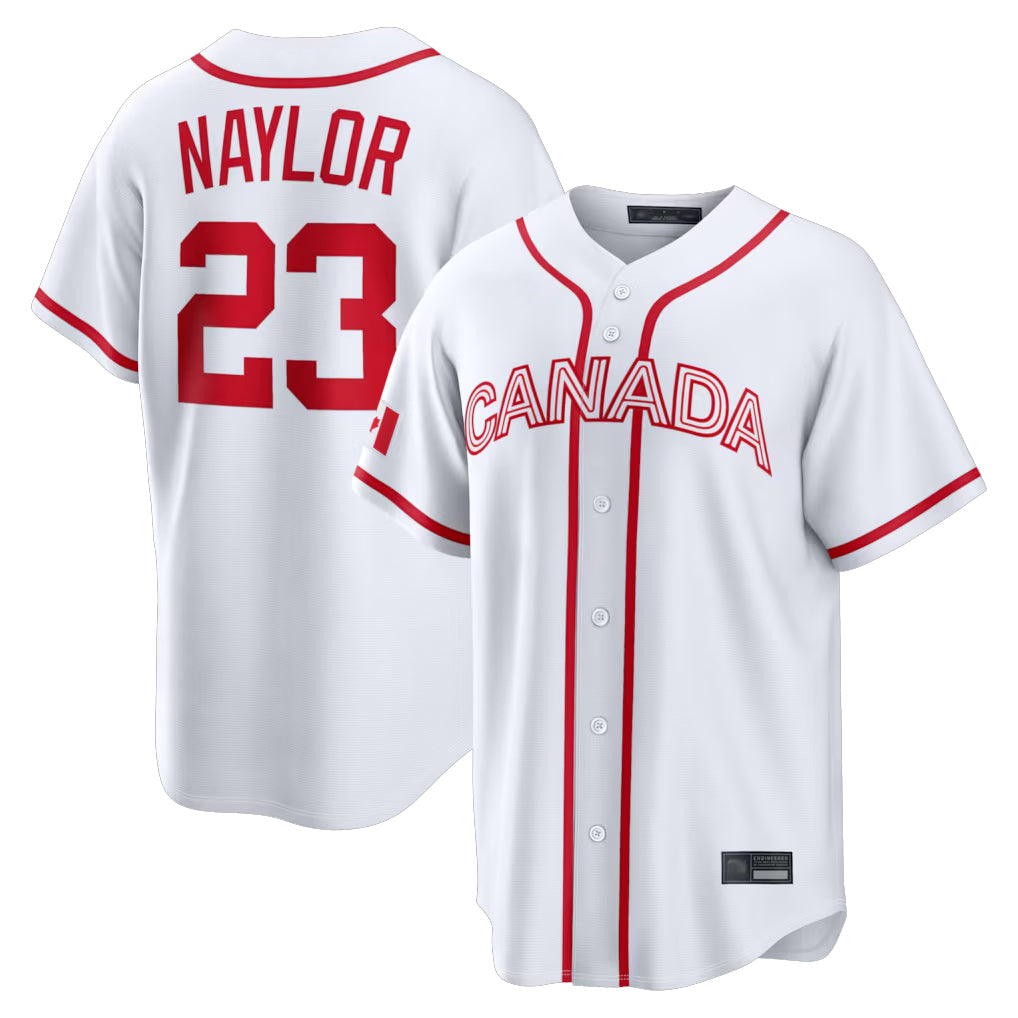 My Store C.Guardians #23 Bo Naylor Player White World Classic Home Game Stitched Jerseys