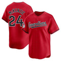 My Store C.Guardians #24 Triston McKenzie Player Red Limited Home Stitched Jerseys